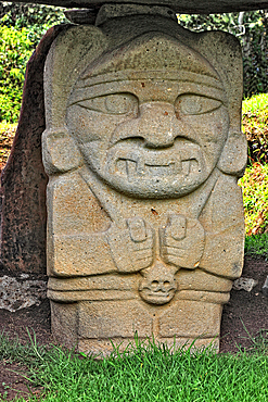 Republic of Colombia, San Augustin, Departamento Huila, archaeological site, prehistoric figures and statues carved from lava and basalt, Colombia, South America