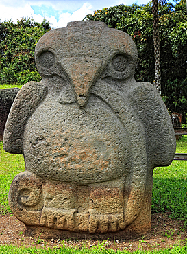 Republic of Colombia, San Augustin, Departamento Huila, archaeological site, prehistoric figures and statues carved from lava and basalt, Colombia, South America