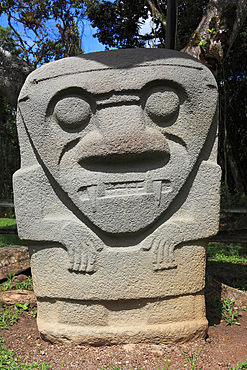 Republic of Colombia, San Augustin, Departamento Huila, archaeological site, prehistoric statues carved from lava and basalt, Colombia, South America