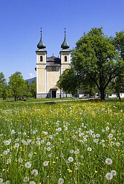 Laurentius Church in Sankt Lorenz near Mondsee, Salzkammergut, Upper Austria, Austria, Europe