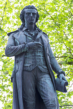 Friedrich Schiller Monument, Marbach am Neckar, Baden-Wuerttemberg, Germany, Europe