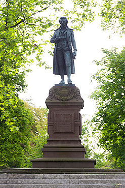 Friedrich Schiller Monument, Marbach am Neckar, Baden-Wuerttemberg, Germany, Europe