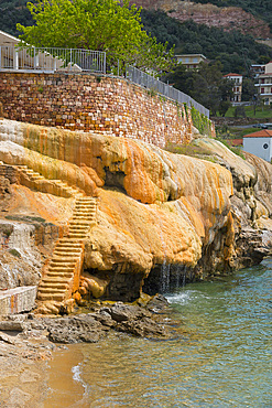 Thermal spring water, spa, Loutra Edipsou, Edipsos, Aedipsos, Aedipsou, Istiea-Edipsos, Euboea Island, Central Greece, Greece, Europe