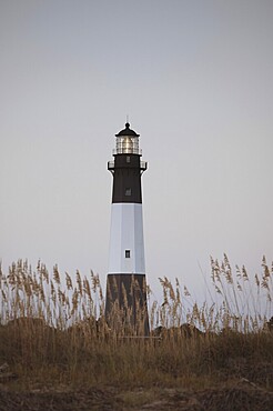 Lighthouse at sunrise, Tybee island, USA, North America