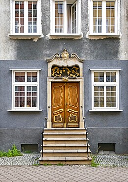 Ornate Door, Gdansk, Gdańsk, Poland, Europe