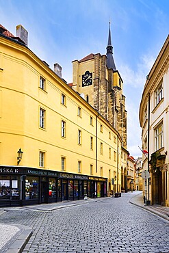 St. Giles Church in the old Town, Prague, Bohemia, Czech Republic, Europe