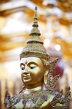 Head of Buddha statue in Doi Suthep Wat in Chiang Mai