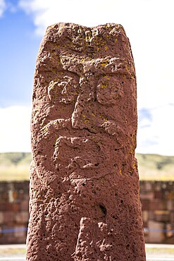 Semi-subterranean temple, Tiwanaku, Bolivia, South America