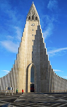Hallgrímskirkja or church of Hallgrímur, Reykjavík, Höfuðborgarsvæðið, Iceland, Europe