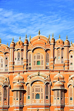 Facade, Hawa Mahal, Palace of the Winds, Jaipur, Rajasthan, India, Asia