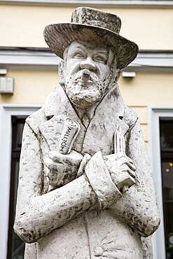 Heinrich Zille Monument, Nikolaiviertel quarter, Berlin-Mitte, Berlin, Germany, Europe