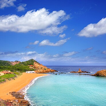 Cala Pregonda in Menorca at Balearic islands es Mercadal