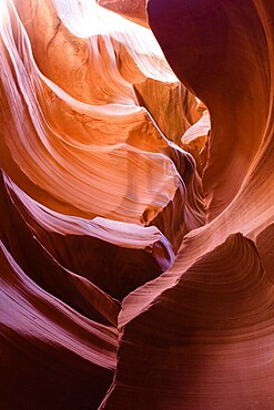 Antelope Canyon is a slot canyon in the American Southwest, on Navajo land east of Page, Arizona. the erosion of Navajo Sandstone 2 due to flash flooding and other sub-aerial processes