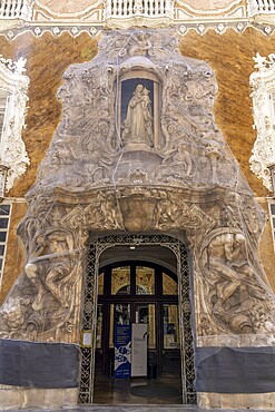 The National Museum of Ceramics and Applied Arts González Martí is the palace museum with a magnificent 18th century façade in the historic centre of Valencia, Valencia, Autonomous Community of Valencia, province of Valencia, Spain
