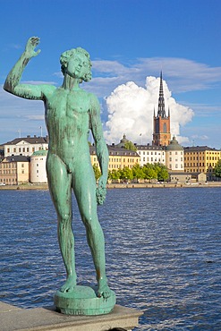 City skyline from City Hall, Stockholm, Sweden, Scandinavia, Europe