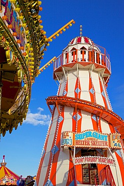Helter Skelter, Goose Fair, Nottingham, Nottinghamshire, England, United Kingdom, Europe