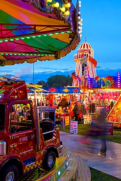 Helter Skelter, Goose Fair, Nottingham, Nottinghamshire, England, United Kingdom, Europe