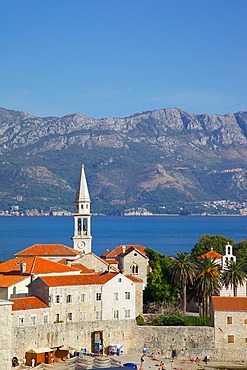 View of Old Town, Budva, Montenegro, Europe
