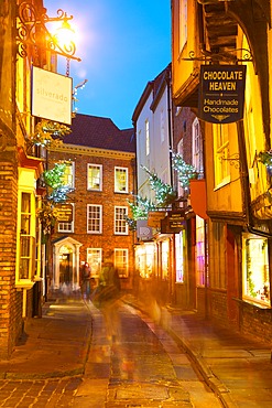 The Shambles at Christmas, York, Yorkshire, England, United Kingdom, Europe