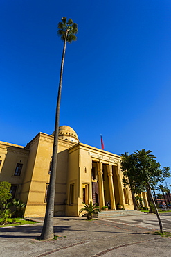 View of Royal Theatre on Avenue Mohammed VI, Marrakesh, Morocco, North Africa, Africa