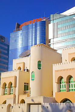 Contemporary architecture, Abu Dhabi, United Arab Emirates, Middle East
