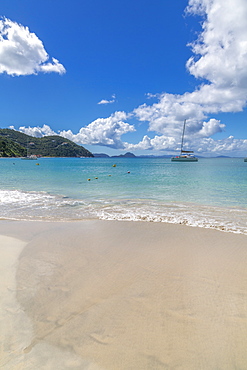 View of Cane Garden Bay Beach, Tortola, British Virgin Islands, West Indies, Caribbean, Central America