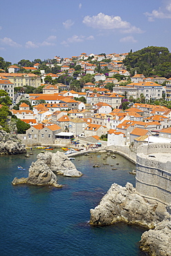 Old Town rooftops, UNESCO World Heritage Site, Dubrovnik, Dalmatian Coast, Croatia, Europe 