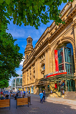 View of the Royal Exchange Theatre in St. Anne's Square, Manchester, Lancashire, England, United Kingdom, Europe