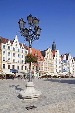 Colourful architecture, Market Square, Old Town, Wroclaw, Silesia, Poland, Europe