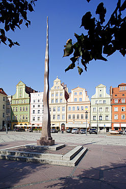 Colourful architecture, Salt Square, Old Town, Wroclaw, Silesia, Poland, Europe