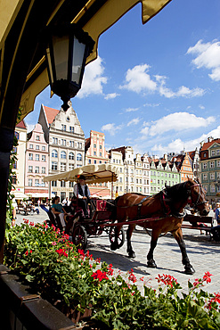 Market Square, Old Town, Wroclaw, Silesia, Poland, Europe