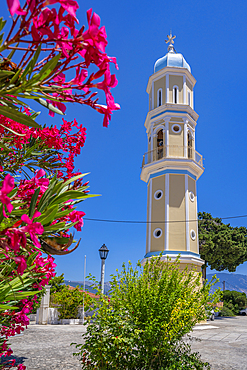 View of typical Greek Orthodox Church near Lakithra, Kefalonia, Ionian Islands, Greek Islands, Greece, Europe