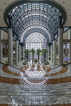View of interior of Brookfield Place Shopping Centre in Lower Manhattan, New York City, United States of America, North America