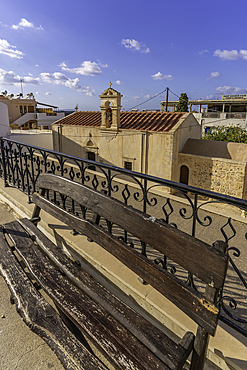 View of church in Koutouloufari, Crete, Greek Islands, Greece, Europe