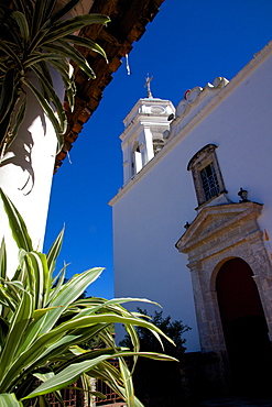 View of Church Belltower, San Sebastian del Oeste (San Sebastian) Jalisco, Mexico, North America