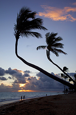 Bavaro Beach at sunrise, Punta Cana, Dominican Republic, West Indies, Caribbean, Central America