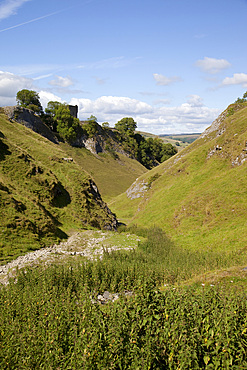 Peveril Castle, Castleton, Derbyshire, England, United Kingdom, Europe