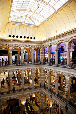 Interior, Magna Plaza Shopping Centre, Amsterdam, Holland. Europe