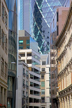The Gherkin (Swiss Re Building), City of London, London, England, United Kingdom, Europe