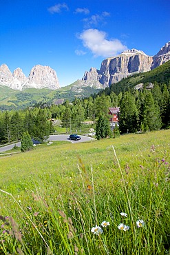 Pordoi Pass, Arabba, Belluno Province, Trento, Dolomites, Italy, Europe