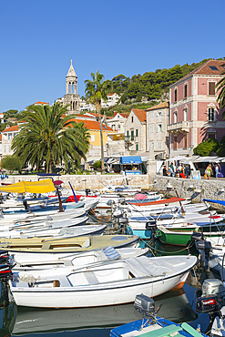 Harbour Boats, Hvar, Hvar Island, Dalmatia, Croatia, Europe