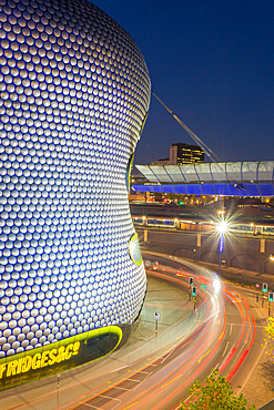 Bullring and Selfridges at dusk, Birmingham, West Midlands, England, United Kingdom, Europe