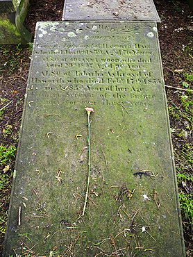 Tabbys Grave in Haworth Churchyard, Haworth, Yorkshire, England, United Kingdom, Europe