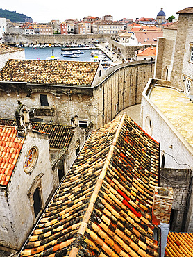 Rooftops of Dubrovnik from the City Walls, Dubrovnik, Croatia, Europe