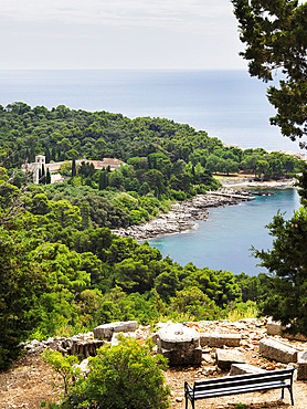 View from Fort Roral on Lokrum, Croatia, Europe