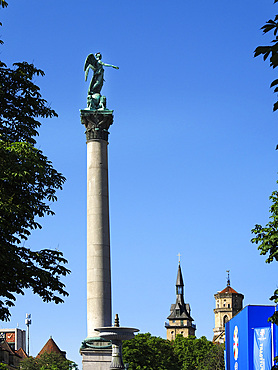 The Jubilee Column in Schlossplatz, Stuttgart, Baden-Wurttemberg, Germany, Europe