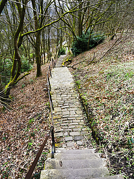 The Buttress Path from Heptonstall to Hebden Bridge West Yorkshire