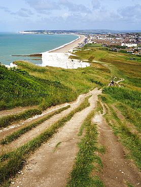 Coast Path at Seaford Head near Seaford East Sussex