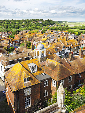 Rye Rooftops from St Marys Church in Rye East Sussex