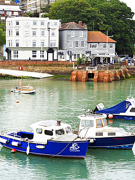 Boats at Folkestone Harbour Folkestone Kent